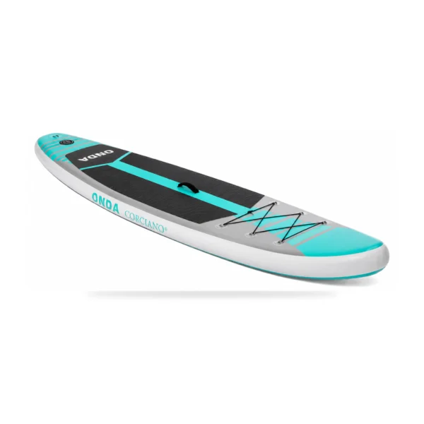 Deska SUP 320x76cm do pływania Corciano pompowana zestaw akcesoria TURKUSOWA